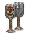 ΠΟΤΗΡΙ ΔΙΑΚΟΣΜΗΤΙΚΟ TOLE10 Skull goblet. Templar Cross, 39419