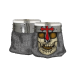 ΠΟΤΗΡΙ ΔΙΑΚΟΣΜΗΤΙΚΟ TOLE10 shot glass. Templar Cross skull, 39417