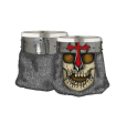 ΠΟΤΗΡΙ ΔΙΑΚΟΣΜΗΤΙΚΟ TOLE10 shot glass. Templar Cross skull, 39417