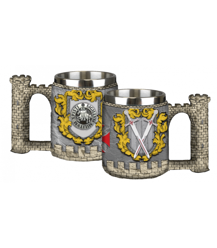 ΠΟΤΗΡΙ ΔΙΑΚΟΣΜΗΤΙΚΟ TOLE10 Templar castle resin mug, 39383