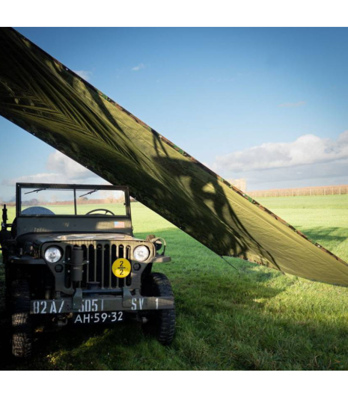 Fosco Industries Survival Tarp Tarpaulin 3 x 2 m Waterproof  Sabotage Oddal