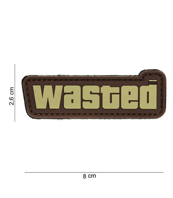 Διακοσμητικό Σήμα 101 INC Patch 3D PVC Wasted | Sabotage Oddal