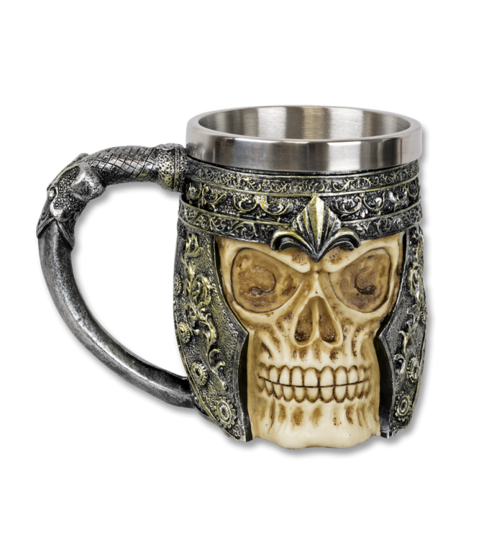 ΠΟΤΗΡΙ ΔΙΑΚΟΣΜΗΤΙΚΟ TOLE10 Skull decoration jar. 12 cm, 39032