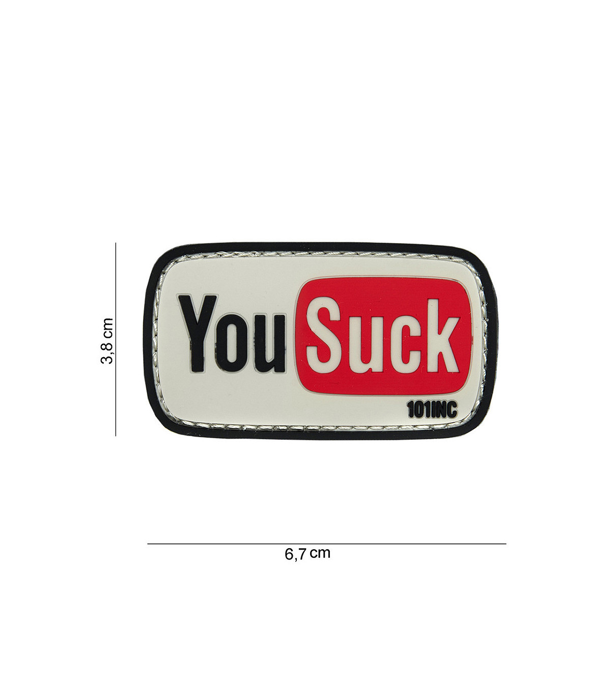 Διακοσμητικό Σήμα 101 INC Patch 3D PVC You Suck | Sabotage Oddal