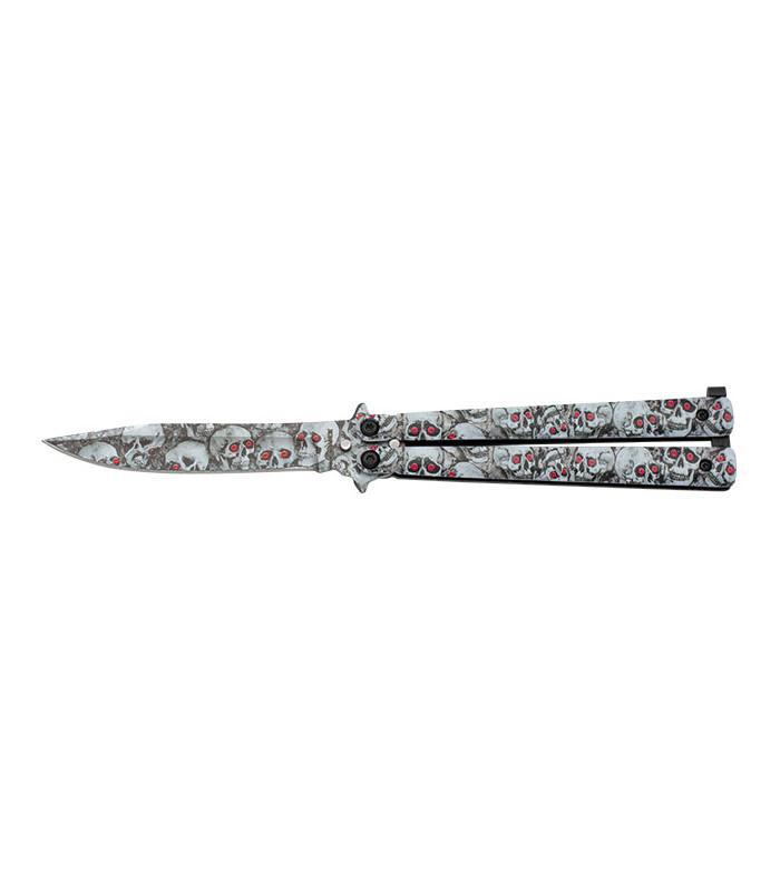 ΣΟΥΓΙΑΣ Albainox Albainox steel balisong. 3D Skulls