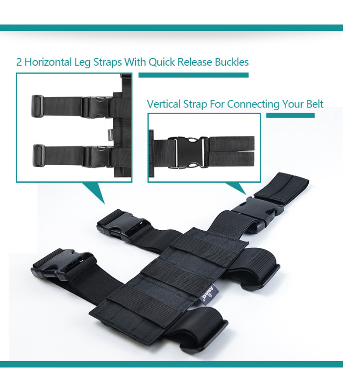 ΒΑΣΗ Μηρού AMOMAX Ύφασμα - Black