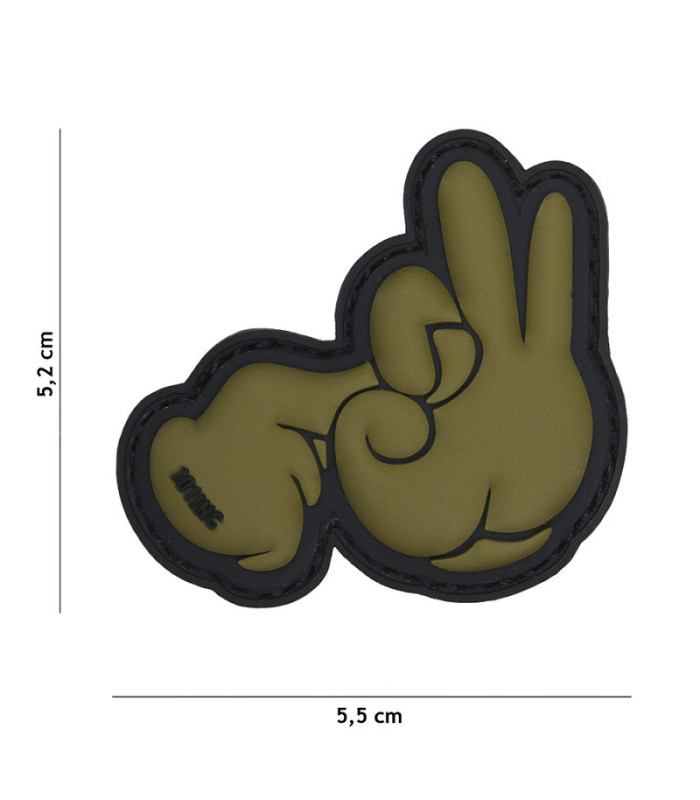 101 INC Decorative Patch 3D PVC Fuck Fingers | Sabotage Oddal