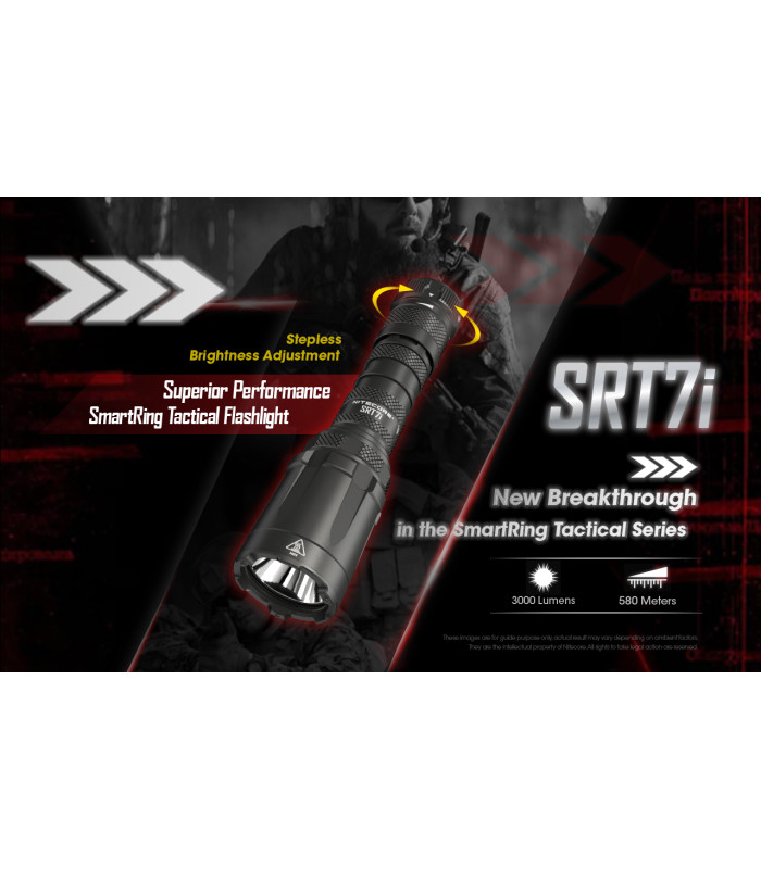ΦΑΚΟΣ LED NITECORE SMART RING SRT7i , Tactical, 3000Lumens