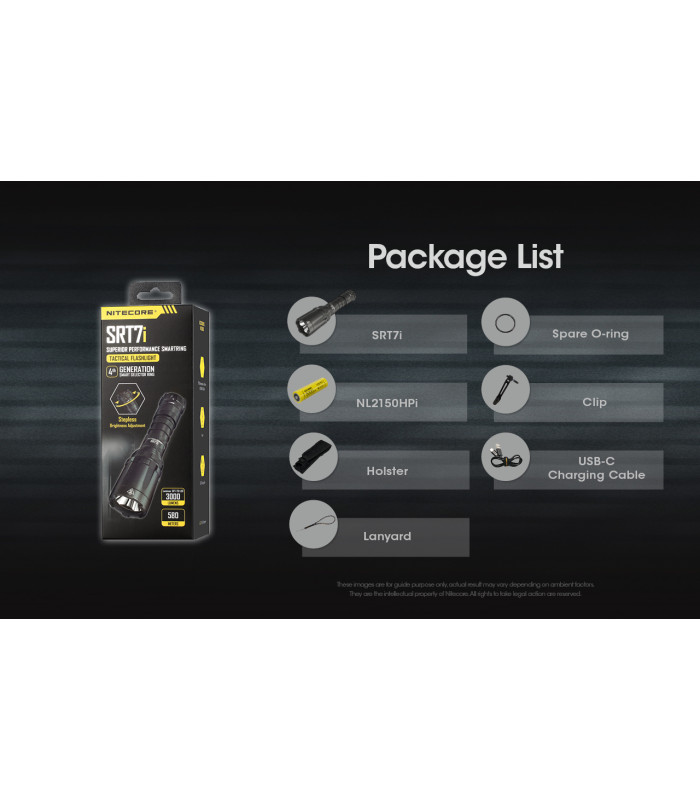 ΦΑΚΟΣ LED NITECORE SMART RING SRT7i , Tactical, 3000Lumens