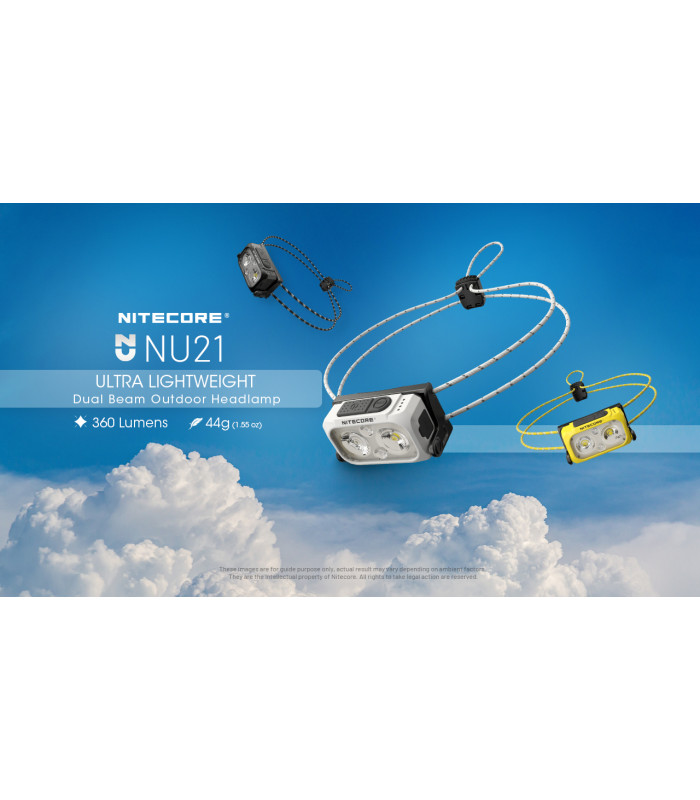 ΦΑΚΟΣ LED NITECORE HEADLAMP NU21, Black