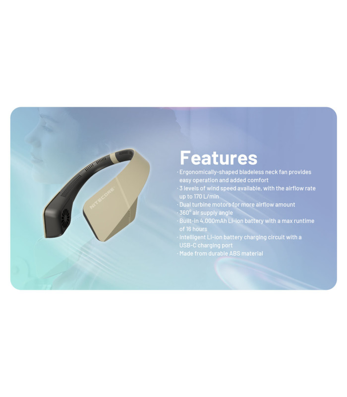 ΑΝΕΜΙΣΤΗΡΑΣ ΑΤΟΜΙΚΟΣ NITECORE NEF20