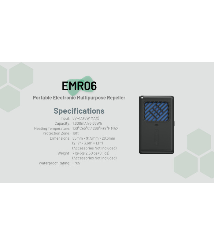 ΑΠΩΘΗΤΗΣ ΕΝΤΟΜΩΝ NITECORE EMR06 Black