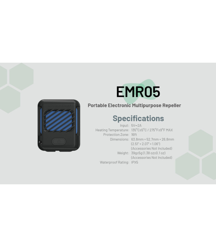 ΑΠΩΘΗΤΗΣ ΕΝΤΟΜΩΝ NITECORE EMR05 Black