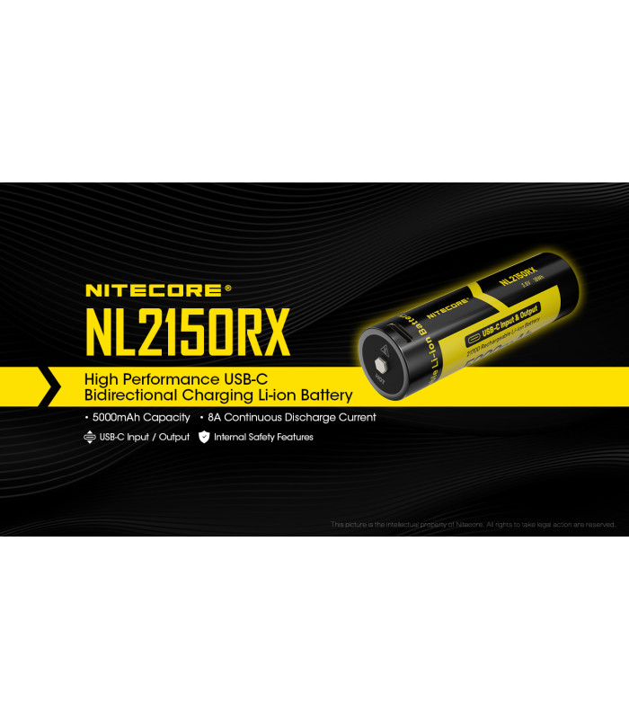ΜΠΑΤΑΡΙΑ NITECORE 21700/ 5000mAh/ RX , USB-C