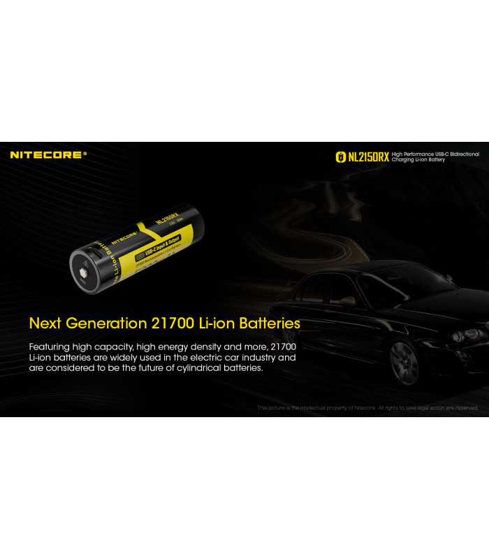 ΜΠΑΤΑΡΙΑ NITECORE 21700/ 5000mAh/ RX , USB-C
