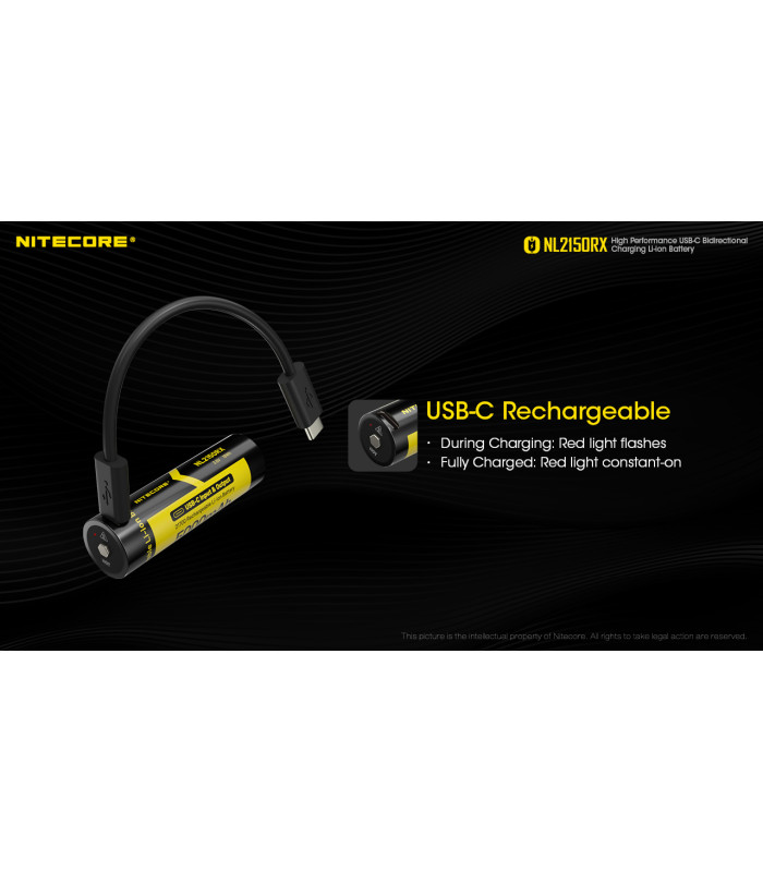 ΜΠΑΤΑΡΙΑ NITECORE 21700/ 5000mAh/ RX , USB-C