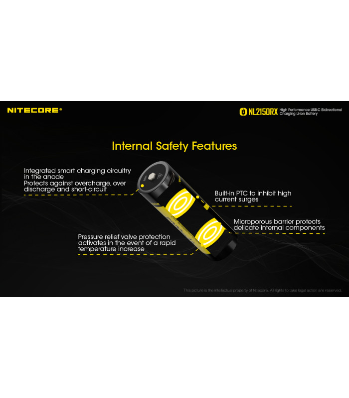 ΜΠΑΤΑΡΙΑ NITECORE 21700/ 5000mAh/ RX , USB-C