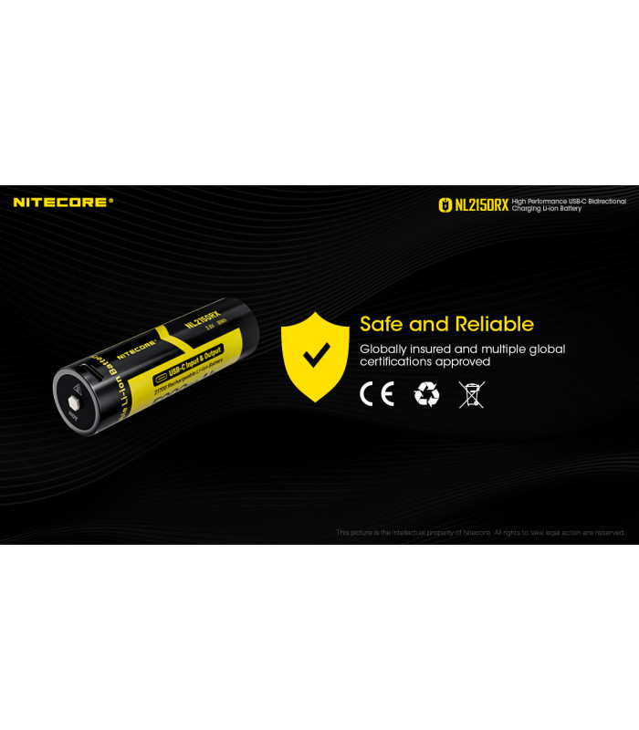 ΜΠΑΤΑΡΙΑ NITECORE 21700/ 5000mAh/ RX , USB-C