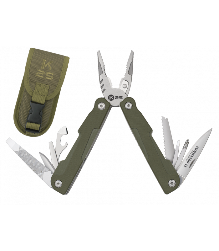 ΠΟΛΥΕΡΓΑΛΕΙΟ K25, 11 Tools, Commando, Green, 11144