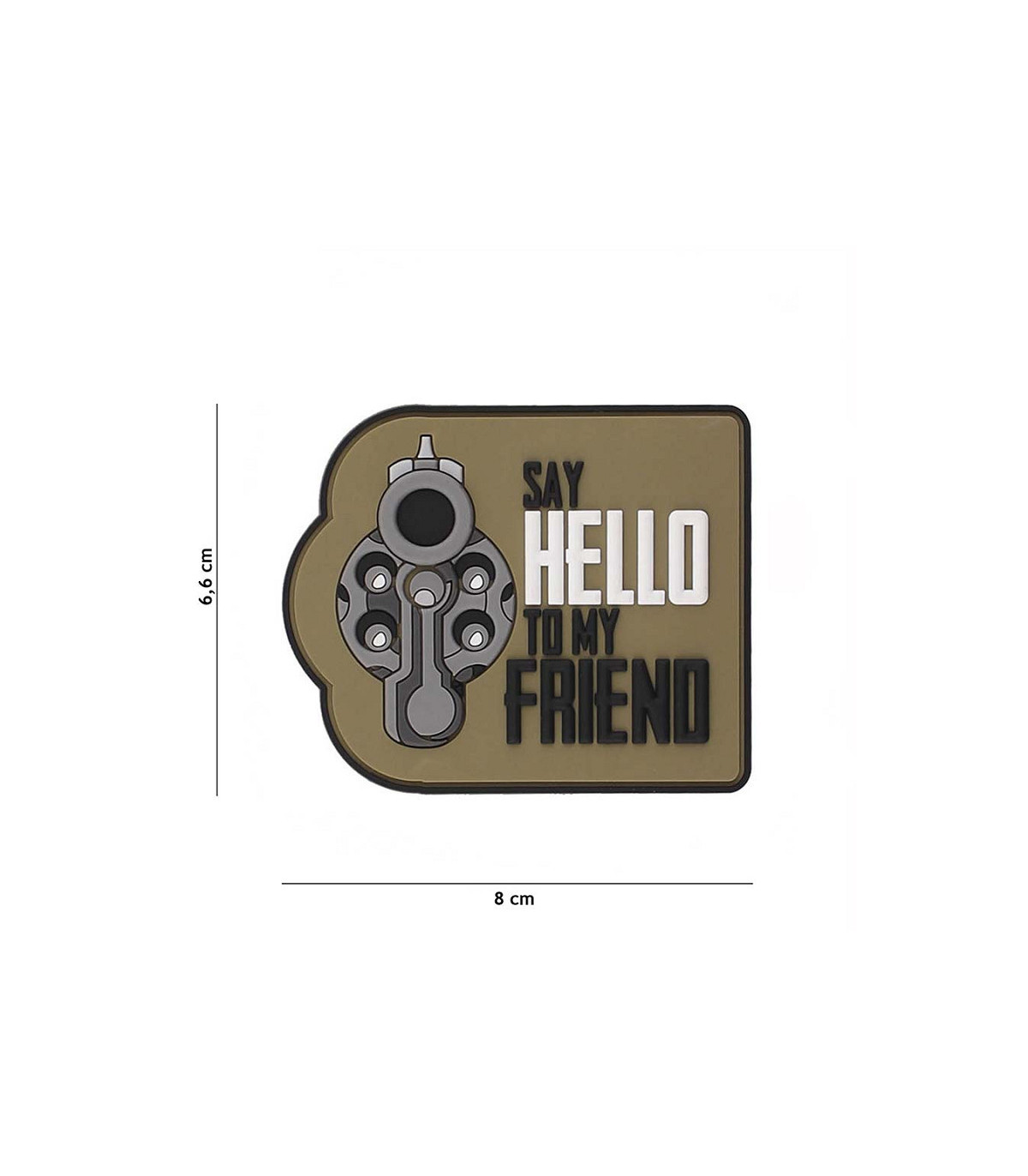 Διακοσμητικό Σήμα 101 INC Patch 3D PVC Say Hello To  My Friend | Sabotage Oddal