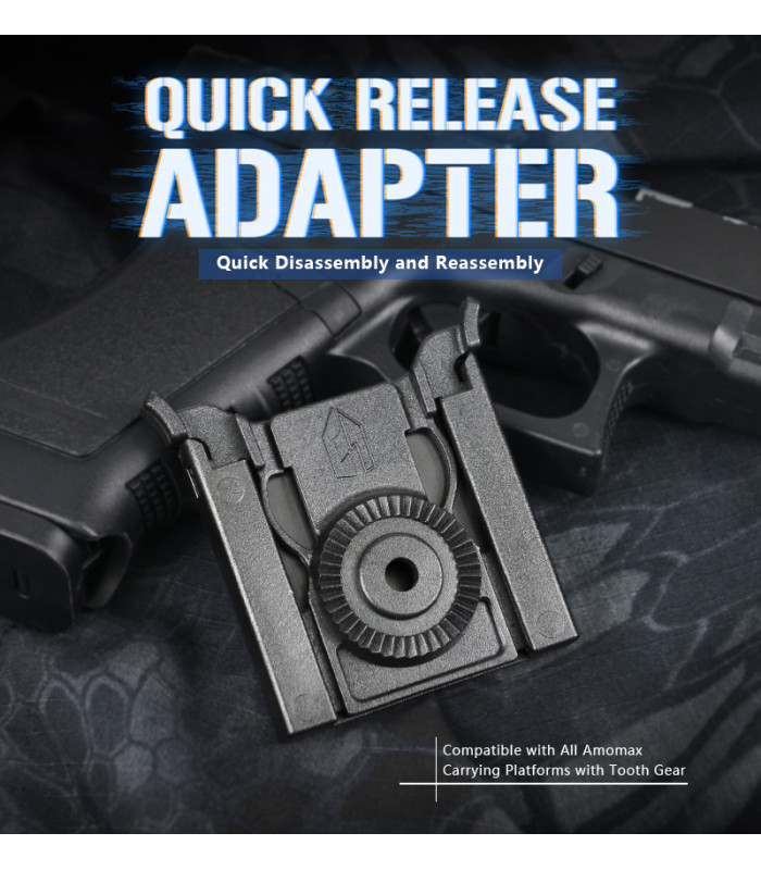 Quick release adapter AMOMAX, Black