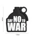 Διακοσμητικό Σήμα 101 INC Patch 3D PVC Say No To War | Sabotage Oddal