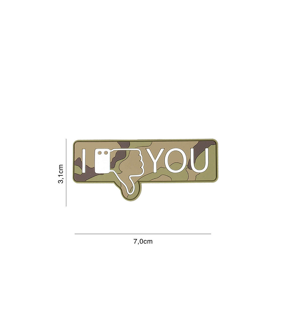 Διακοσμητικό Σήμα 101 INC Patch 3D PVC I Don't Like You | Sabotage Oddal