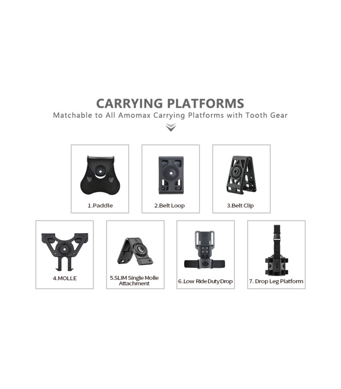 Quick release adapter AMOMAX, Black