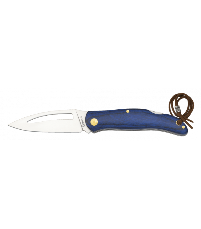 Σουγιάς Albainox pocket knife. Blue pakkawood