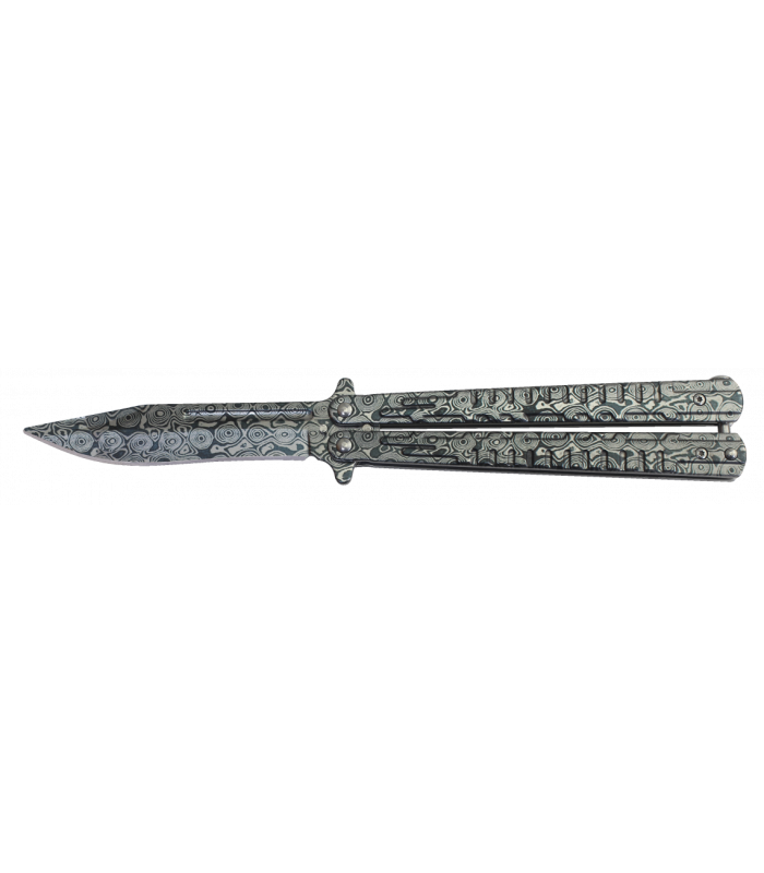 ΣΟΥΓΙΑΣ Albainox damascus balisong knife.Bl 10.1