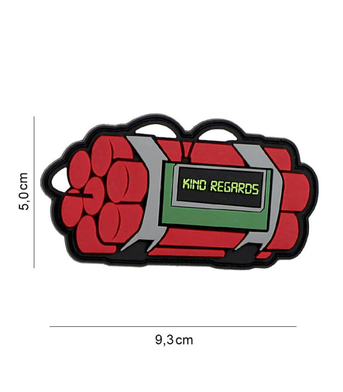 Διακοσμητικό Σήμα 101 INC Patch 3D PVC Kind Regards | Sabotage Oddal