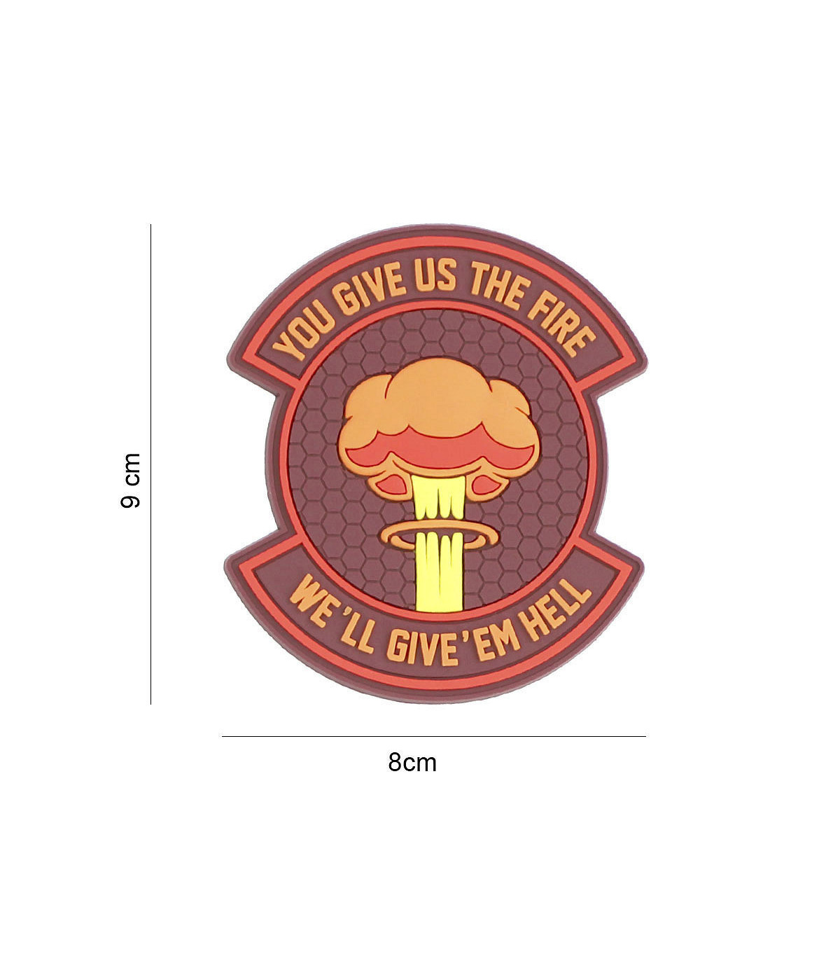 101 INC Decorative Patch 3D PVC We Give ’Em Hell | Sabotage Oddal