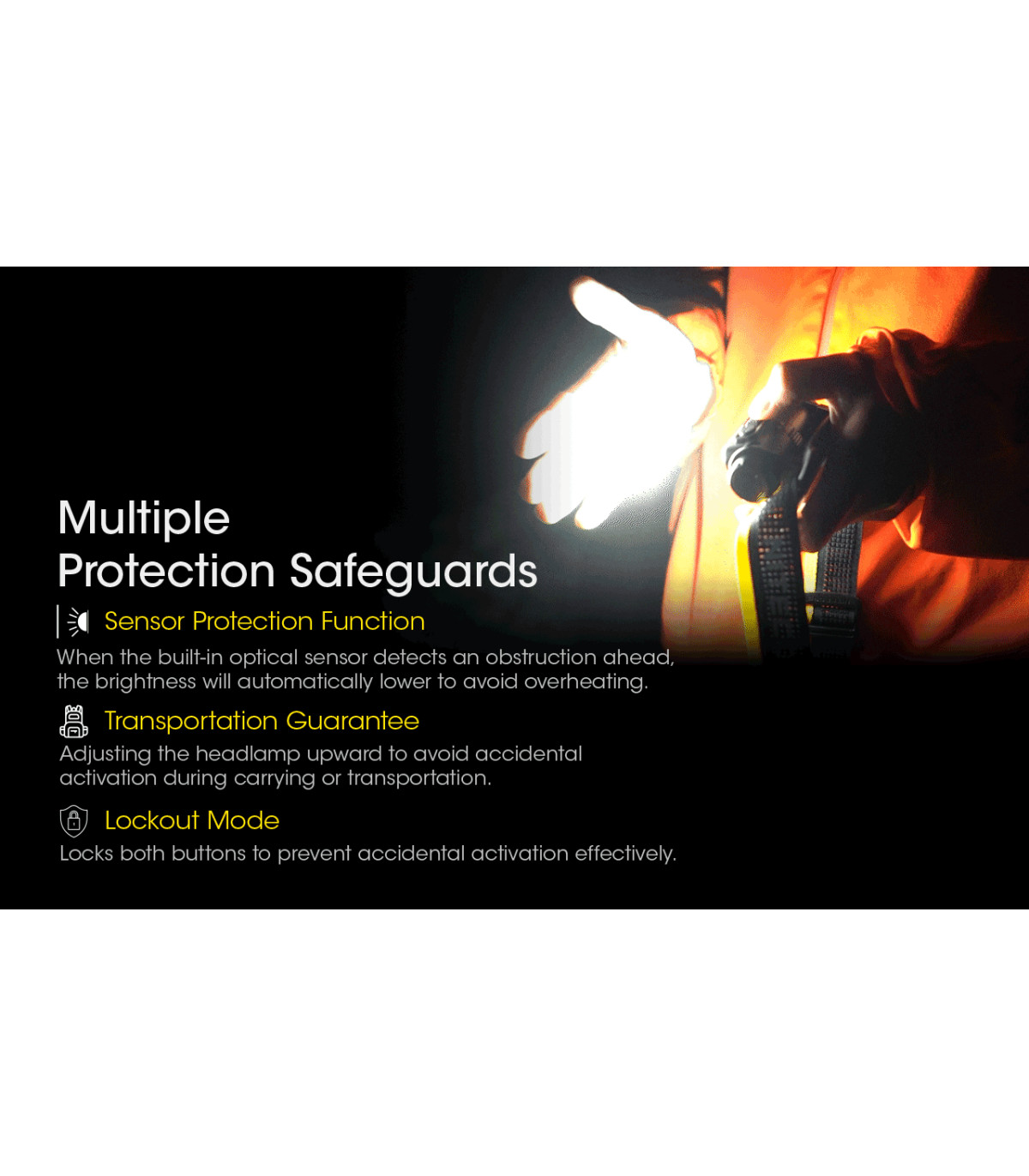 ΦΑΚΟΣ LED NITECORE HEADLAMP NU40, 1000Lm