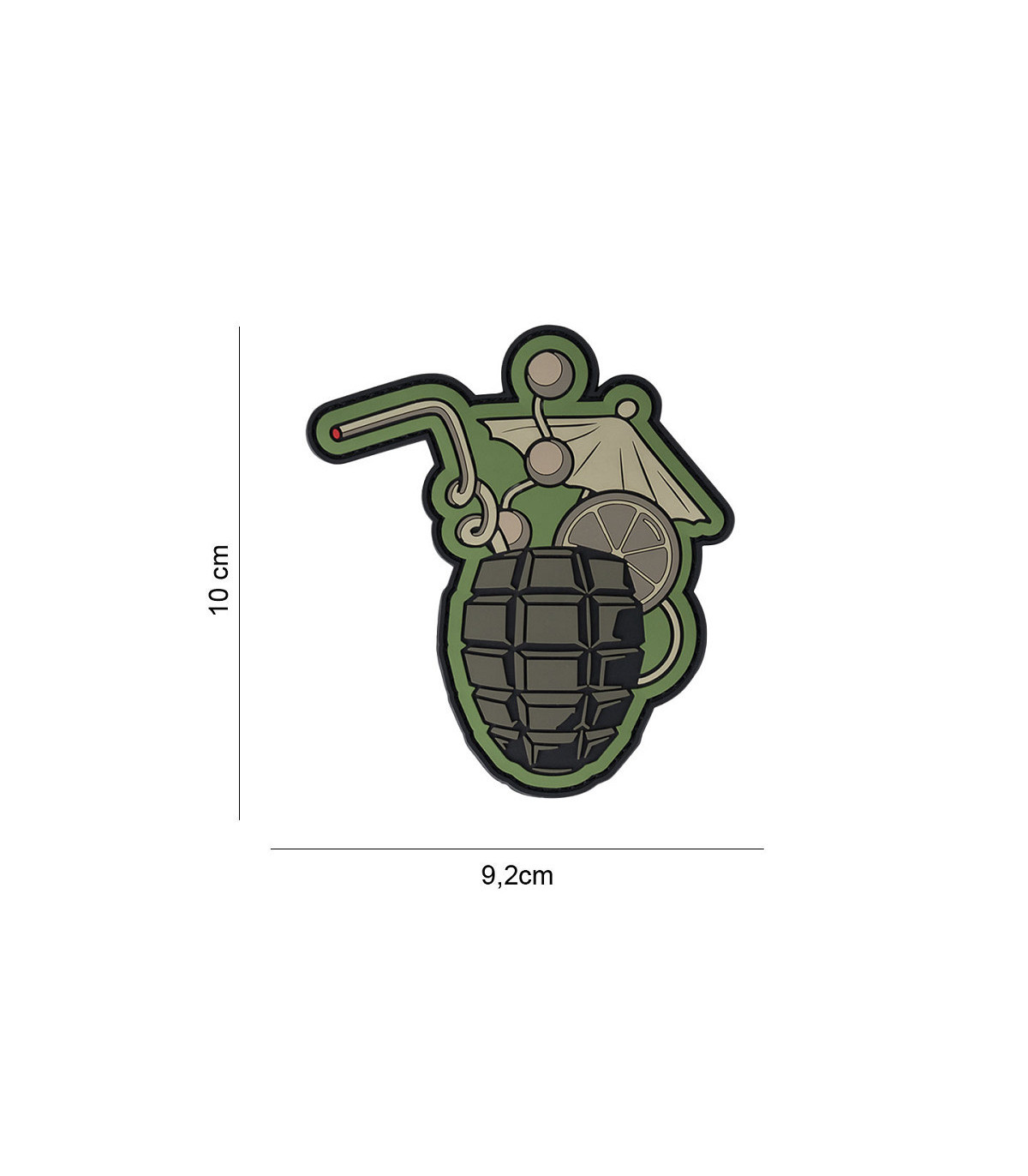 101 INC Decorative Patch 3D PVC Coctail Grenade | Sabotage Oddal
