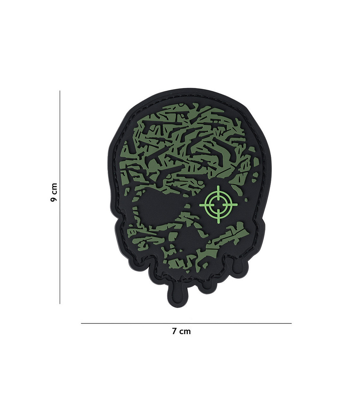 Διακοσμητικό Σήμα 101 INC Patch 3D PVC Target Eye Skull | Sabotage Oddal