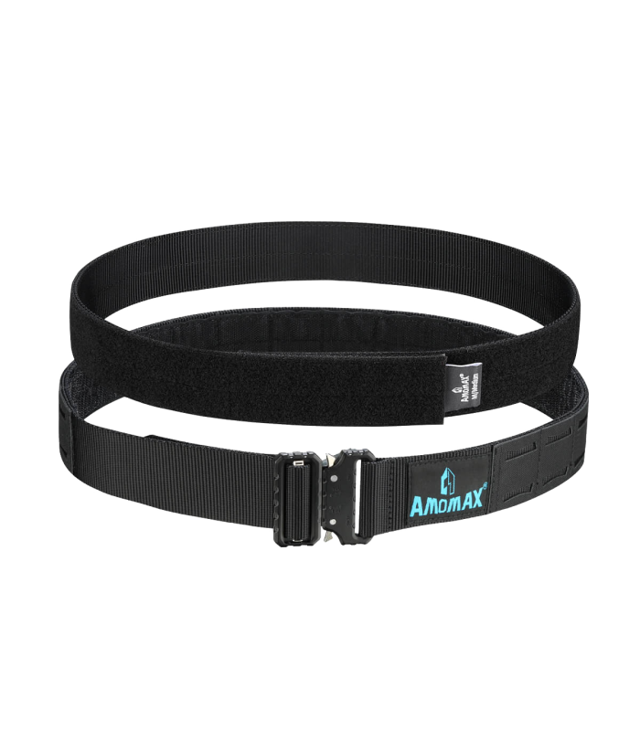 Ζώνη Επιχειρησιακή AMOMAX, Molle, Διπλή, Black, XXL