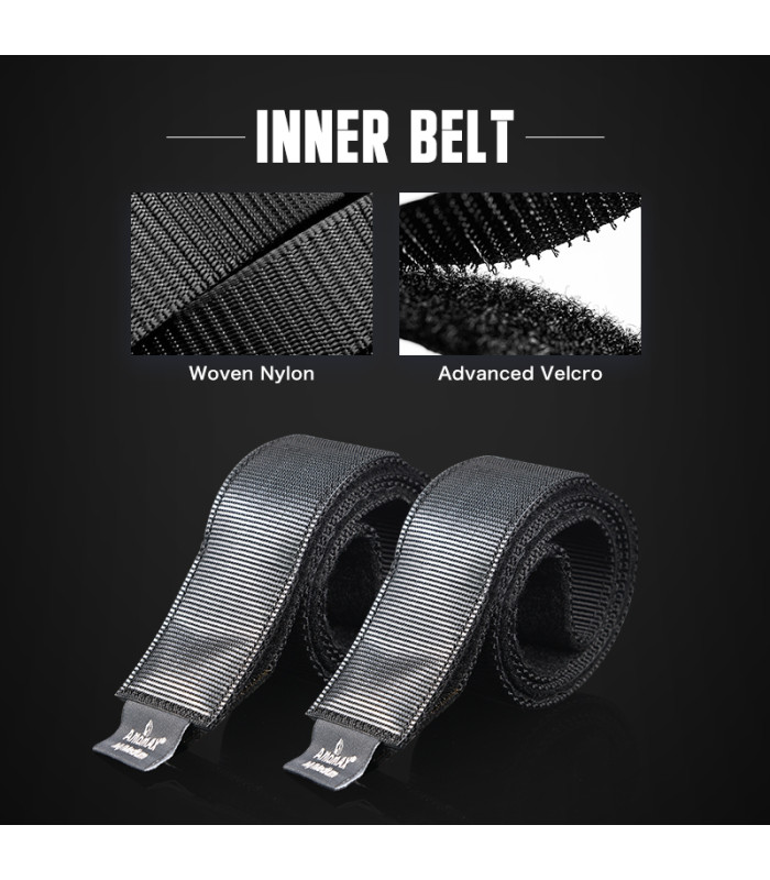 Ζώνη Επιχειρησιακή AMOMAX, Molle, Διπλή, Black, MD