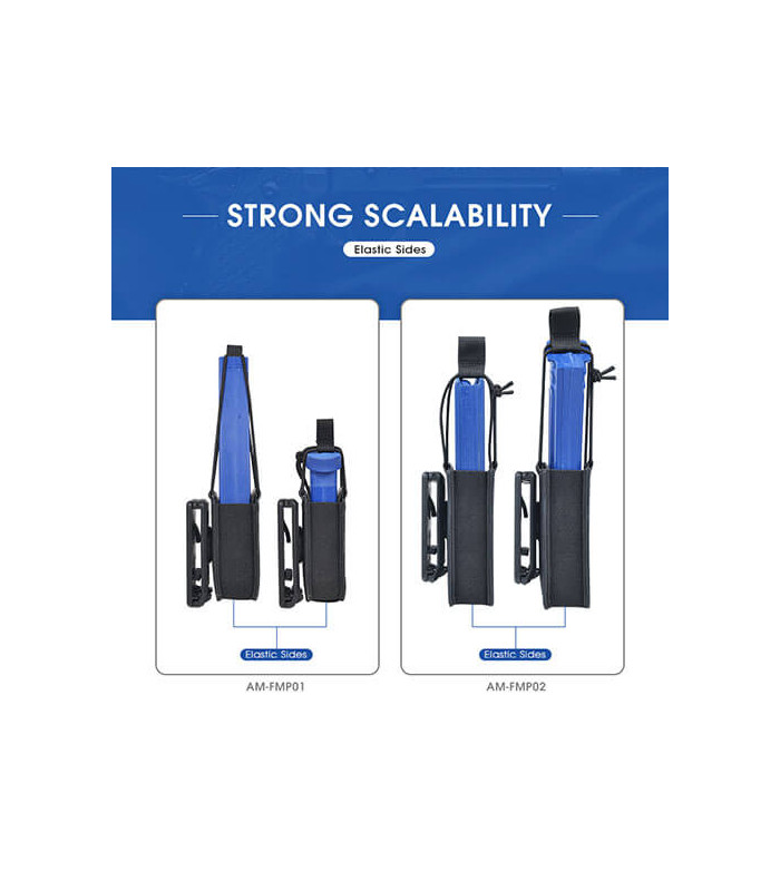 ΘΗΚΗ ΓΕΜΙΣΤΗΡΩΝ AMOMAX, Πιστολίου, Universal Fabric, Black, Μονή