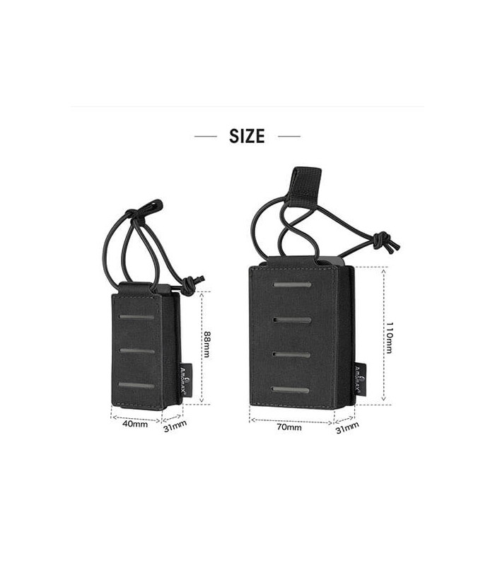 ΘΗΚΗ ΓΕΜΙΣΤΗΡΩΝ AMOMAX, Πιστολίου, Universal Fabric, Black, Μονή