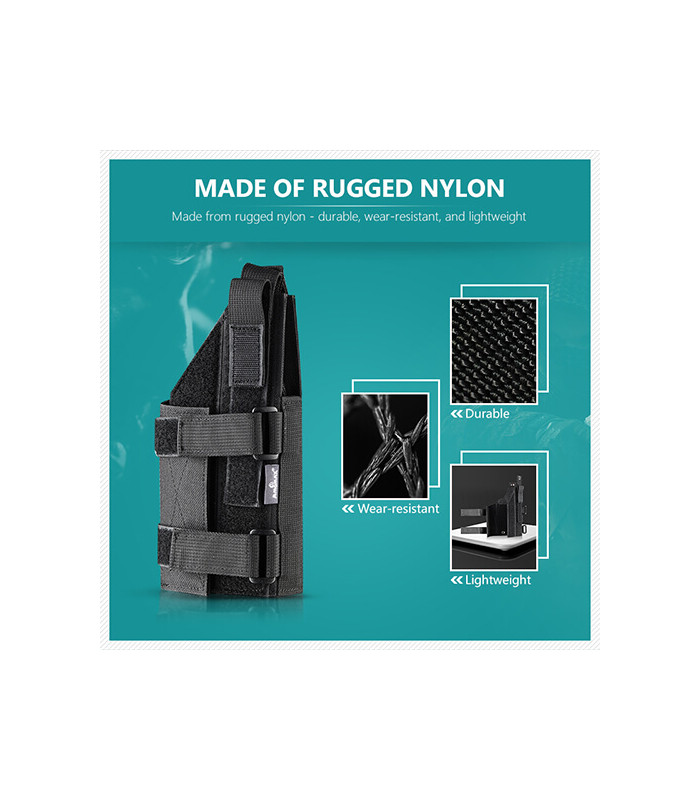 ΘΗΚΗ ΠΙΣΤΟΛΙΟΥ AMOMAX, Συνθ.Ύφασμα, Glock G17, G19, Hi capa, 1911, Beretta 92, Sig Sauer 226