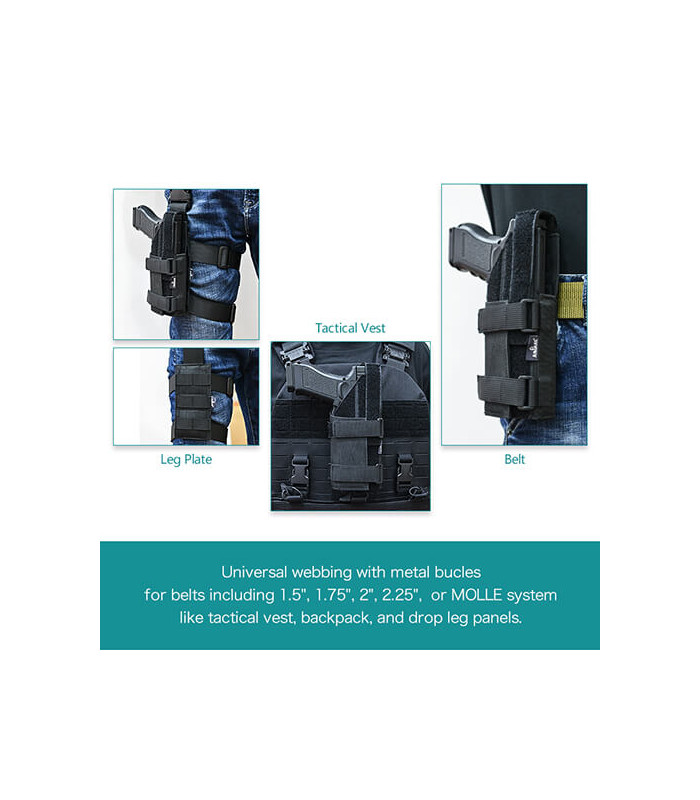 ΘΗΚΗ ΠΙΣΤΟΛΙΟΥ AMOMAX, Συνθ.Ύφασμα, Glock G17, G19, Hi capa, 1911, Beretta 92, Sig Sauer 226