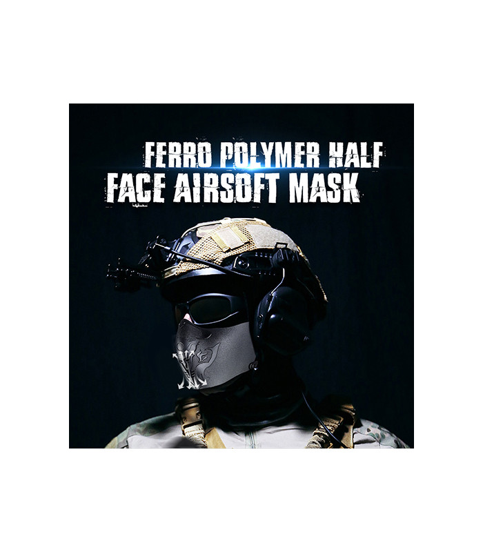 ΜΑΣΚΑ AIRSOFT AMOMAX, Half Face, Black