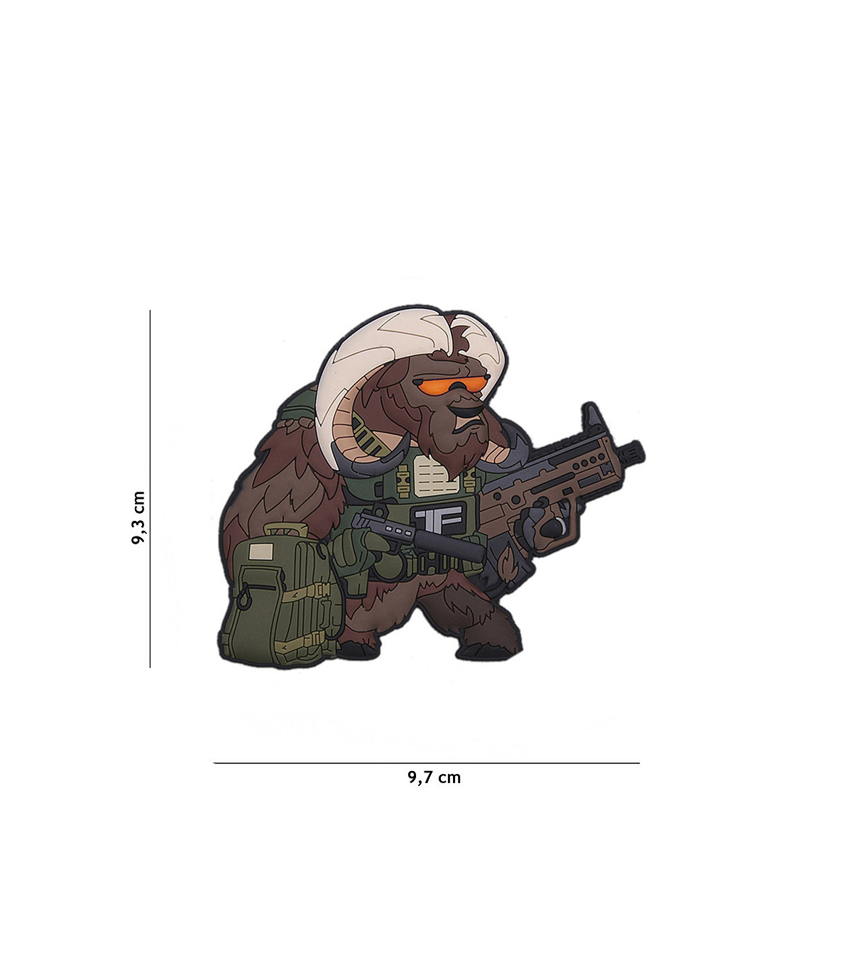 TF-2215 Decorative Patch 3D PVC Contractor Ox | Sabotage Oddal