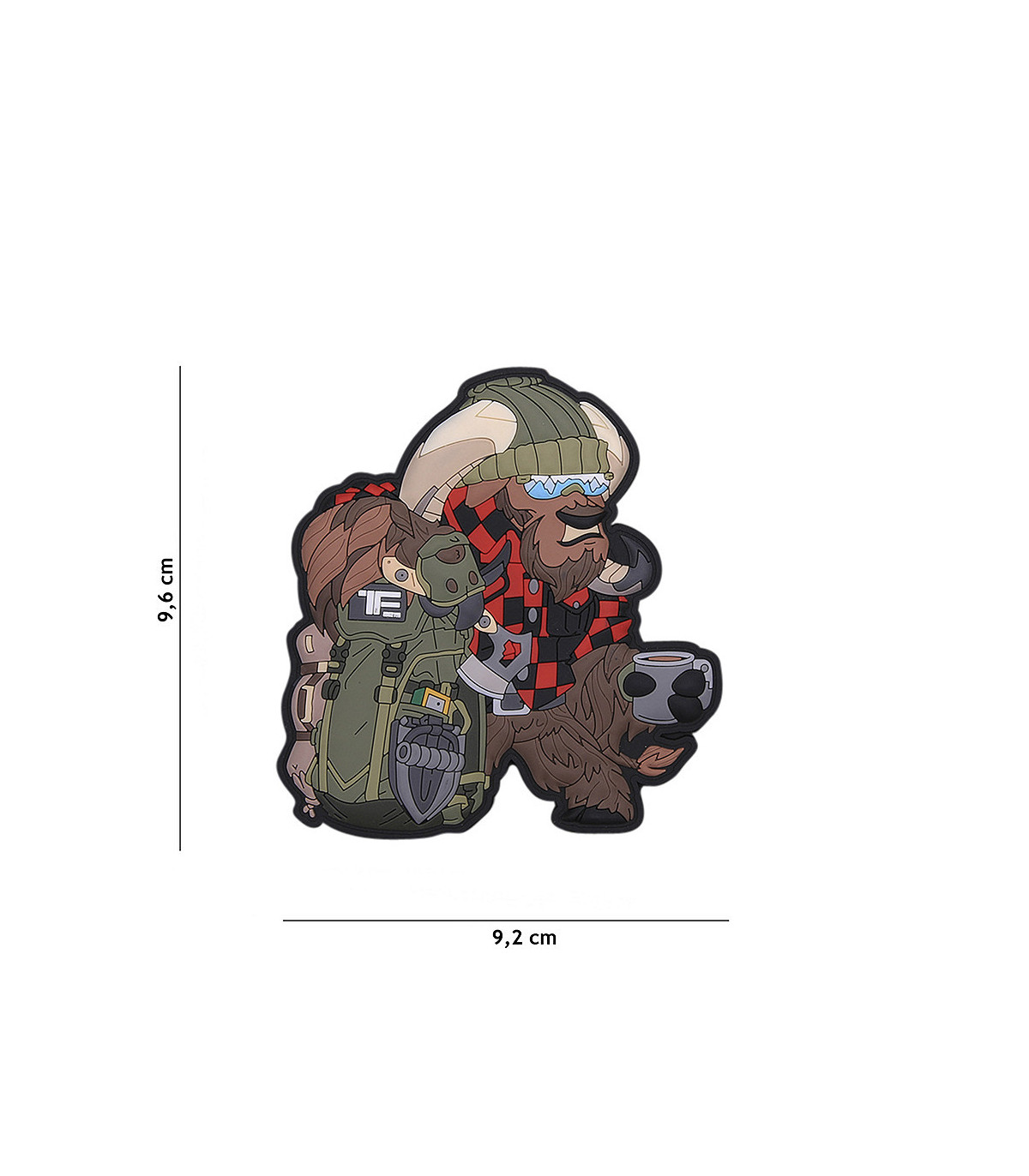 TF-2215 Decorative Patch 3D PVC Bushcraft Ox | Sabotage Oddal