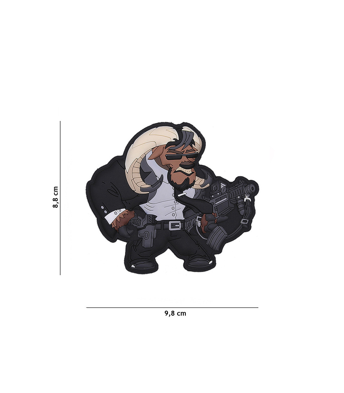 TF-2215 Decorative Patch 3D PVC Wick Ox | Sabotage Oddal