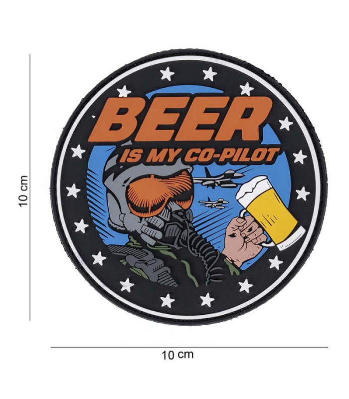 Διακοσμητικό Σήμα 101 INC Patch 3D PVC Beer is my Co-pilot | Sabotage Oddal