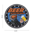101 INC DECORATIVE PATCH 3D PVC BEER IS MY CO-PILOT