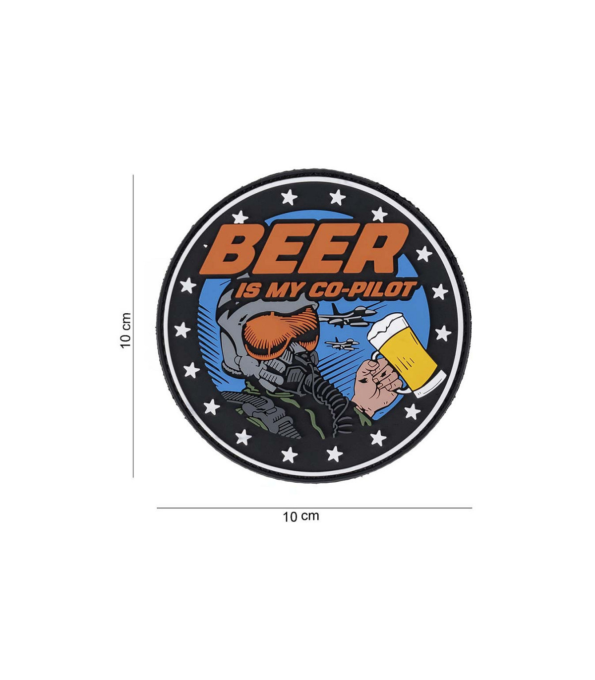 Διακοσμητικό Σήμα 101 INC Patch 3D PVC Beer is my Co-pilot | Sabotage Oddal