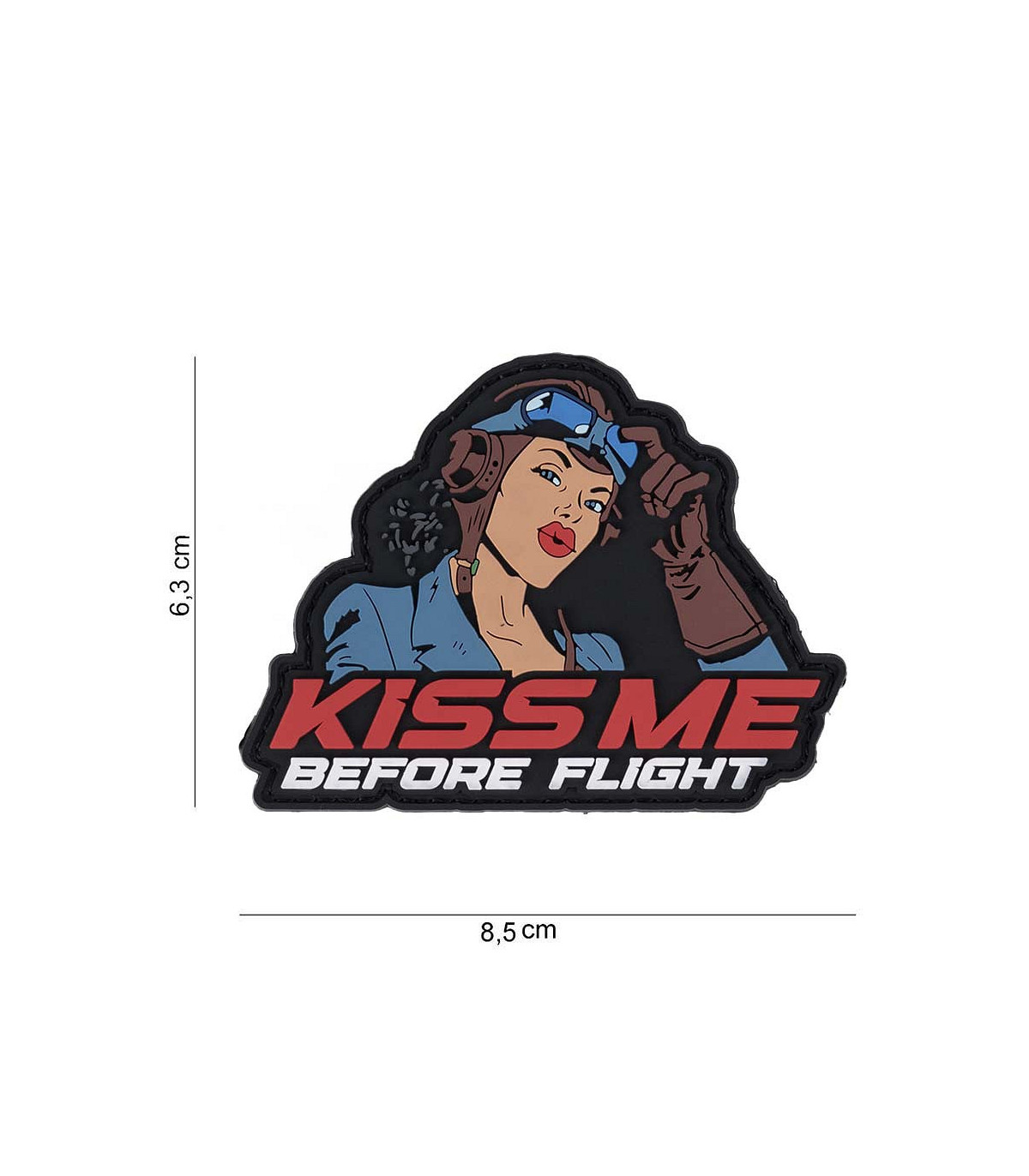 Διακοσμητικό Σήμα 101 INC Patch 3D PVC Kiss me Before Flight | Sabotage Oddal