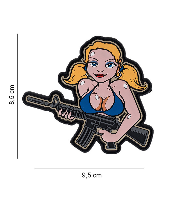 Διακοσμητικό Σήμα 101 INC Patch 3D PVC Tactical Girl Blonde Hair | Sabotage Oddal